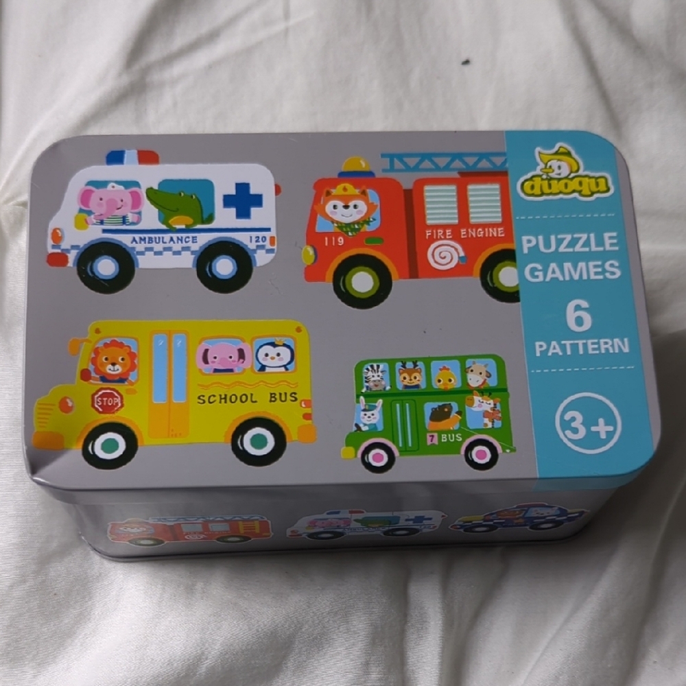 Kids Puzzle Games - Colorful Vehicle Set